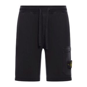 Stone Island Men Sports Bermuda Shorts With Compass Applique